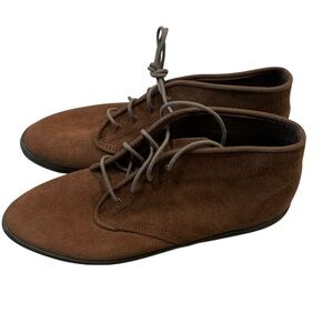Vintage 80s Keds brown suede leather chukka boots women’s Sz 8 lace up